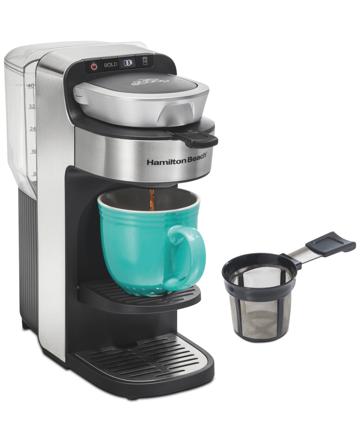 Hamilton Beach The Scoop Single-serve Coffee Maker With Removable Reservoir In Black