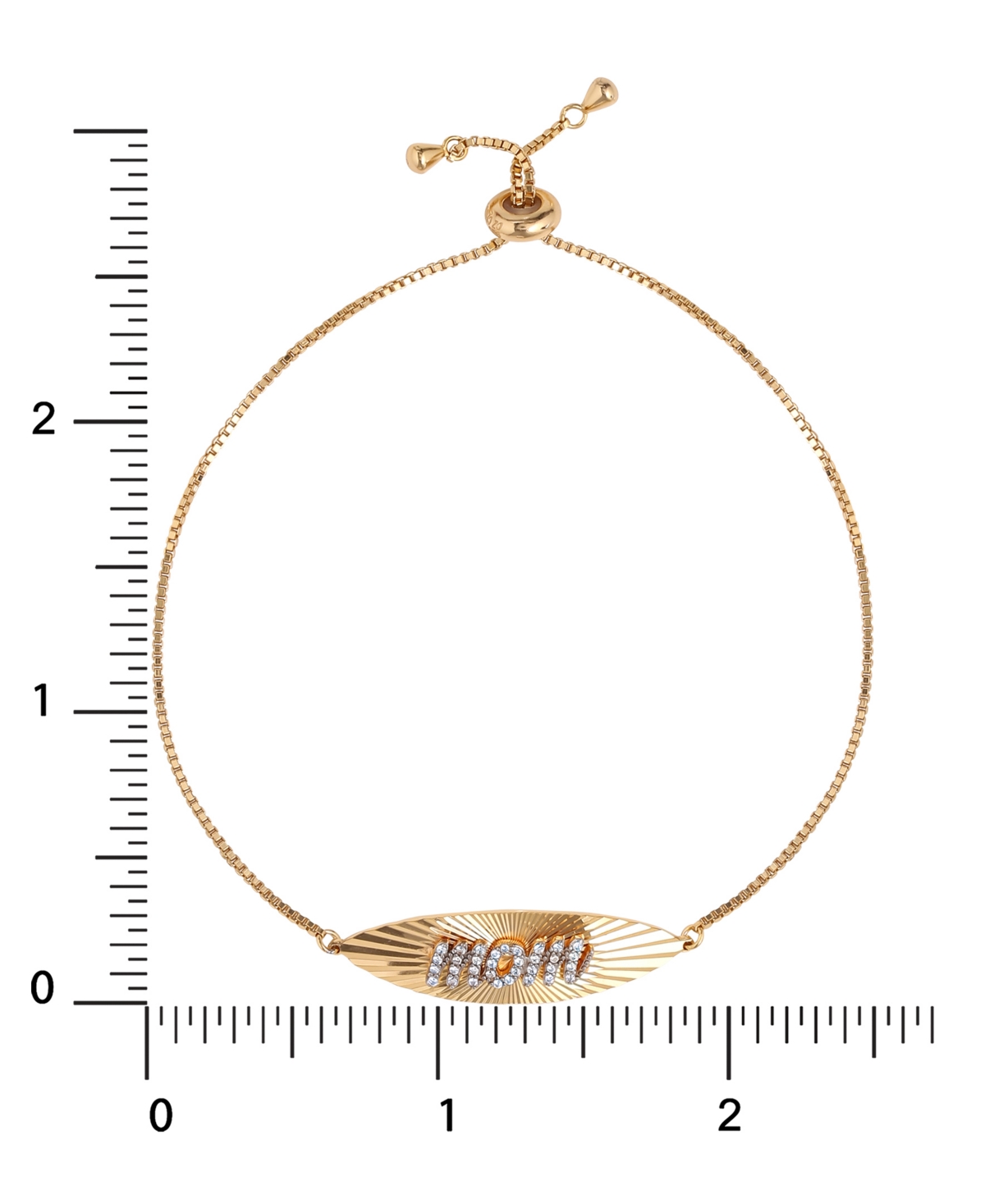 Giani Bernini Cubic Zirconia Mom Bolo Bracelet in 18k Gold-Plated Sterling Silver, Created for Macy's