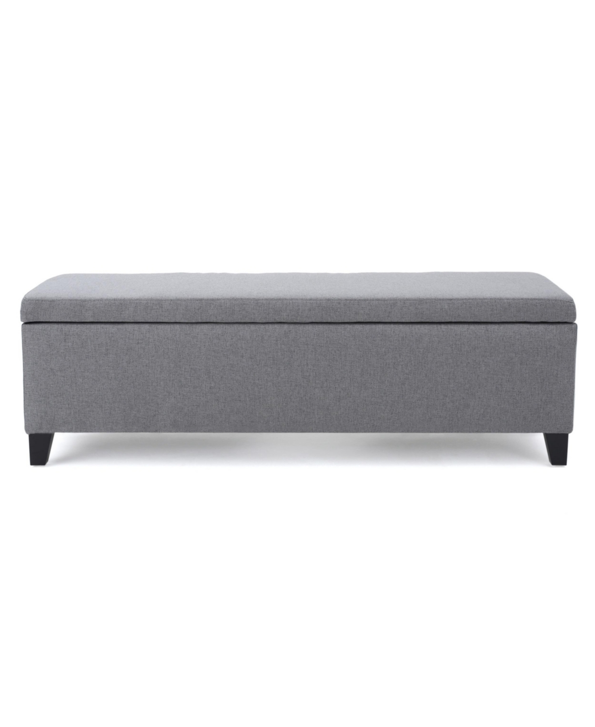 Noble House Cleo Storage Ottoman In Gray