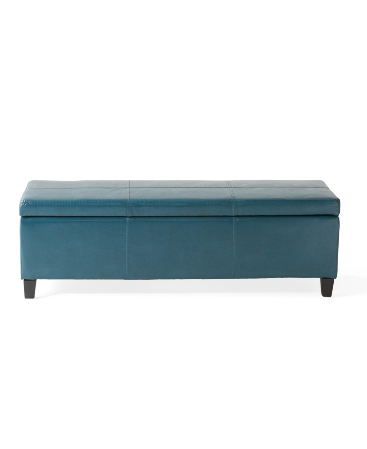 Noble House Glouster Storage Ottoman In Teal