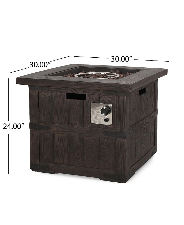 Noble House Outdoor Square Fire Pit Macy's