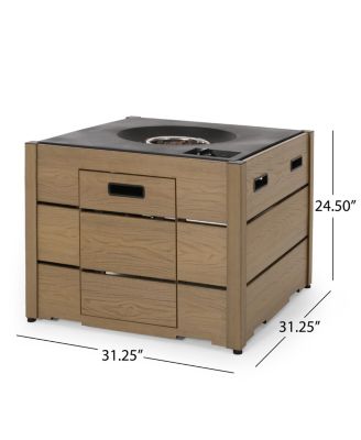 Archie Outdoor Rectangle Fire Pit