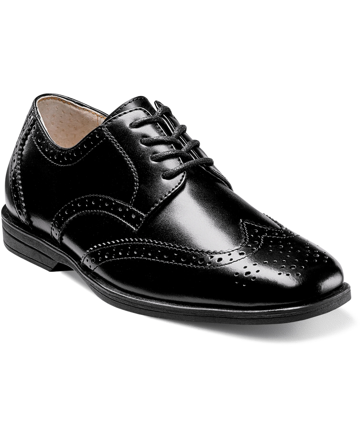 Shop Florsheim Little Boys Reveal Wingtip Jr. Oxford Shoes In Black