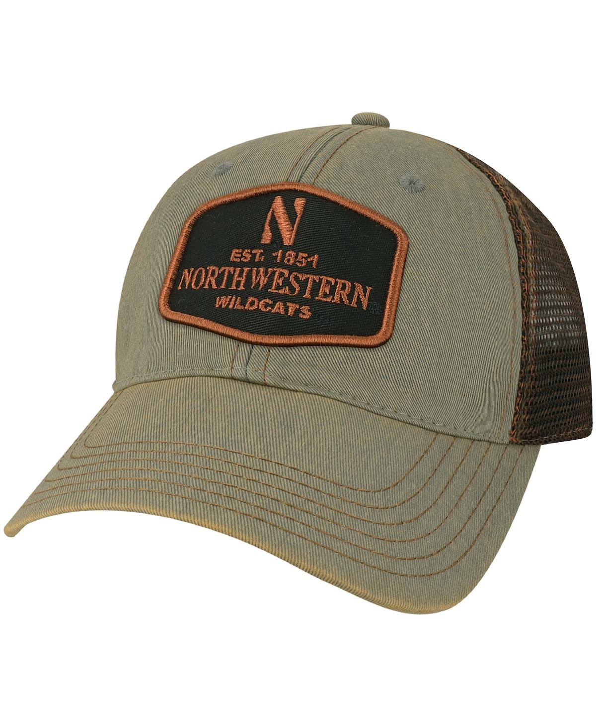 Men's Gray Northwestern Wildcats Practice Old Favorite Trucker Snapback Hat - Gray