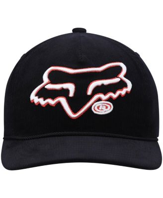 Men's Black Racing Brushed Snapback Hat