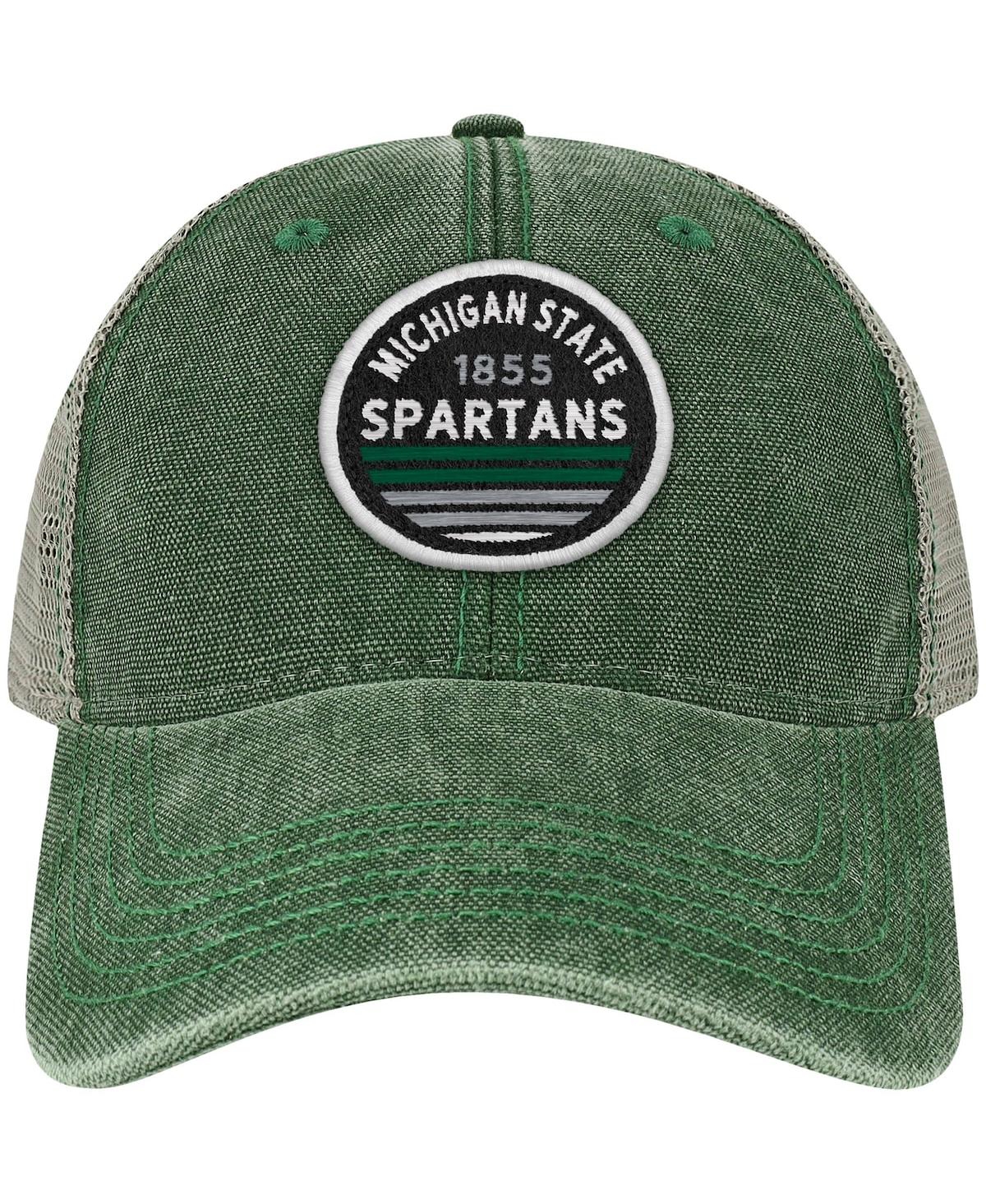 Shop Legacy Athletic Men's Green Michigan State Spartans Sunset Dashboard Trucker Snapback Hat