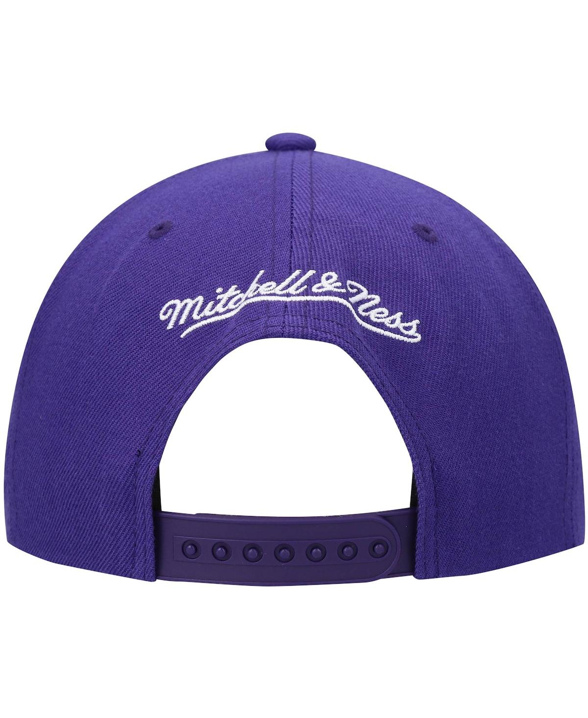 Shop Mitchell & Ness Men's  Purple Utah Jazz Hardwood Classics Team Ground 2.0 Snapback Hat
