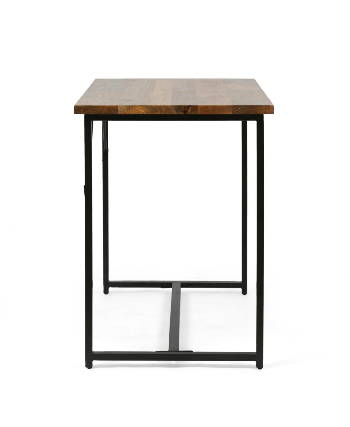 Noble House Vinton Modern Industrial Handcrafted Wood Desk In Honey Brow