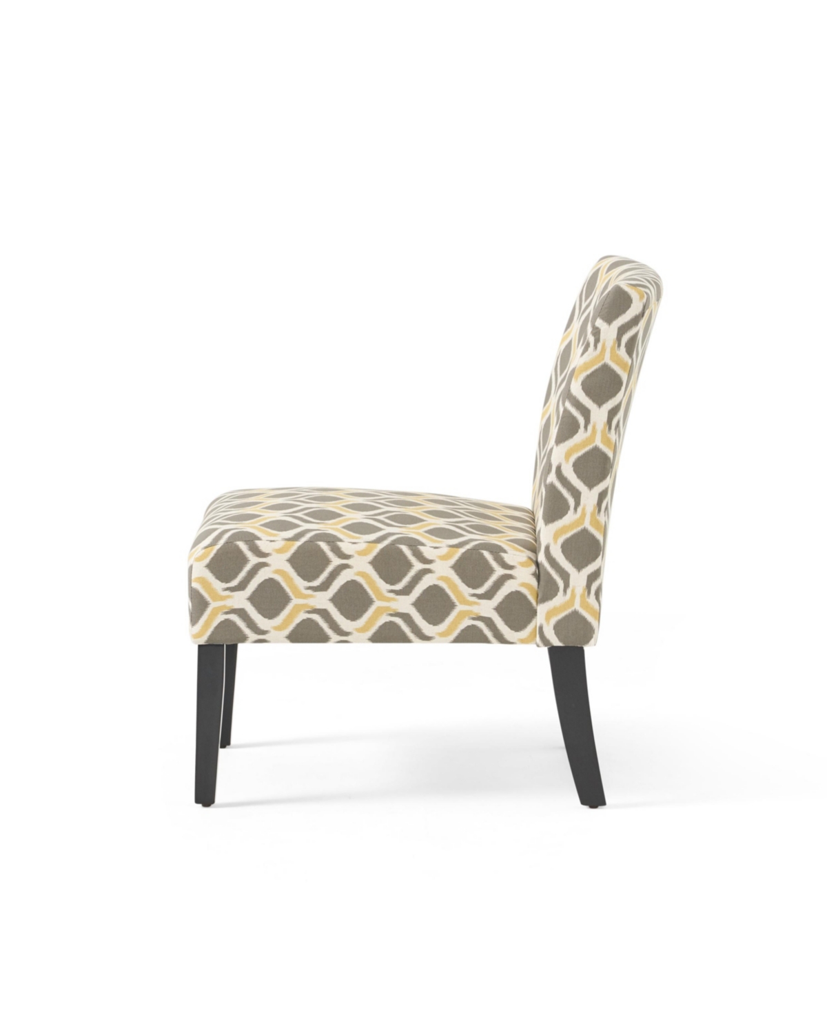 Noble House Kassi Contemporary Fabric Slipper Accent Chair In Multicolor