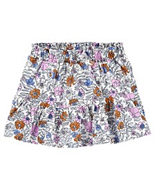 Toddler Girls Floral Drop Waist Skirt
