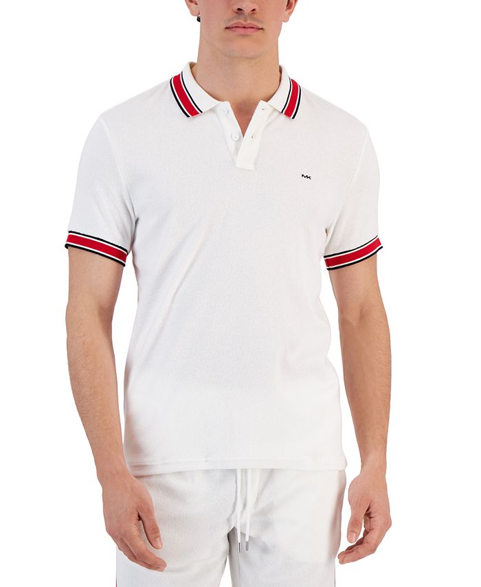 Michael Kors Men's Tipped Terry Polo Shirt, Created for Macy's - Macy's