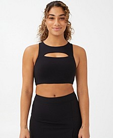 Women's Smoothing Cut Out Vestlette Top