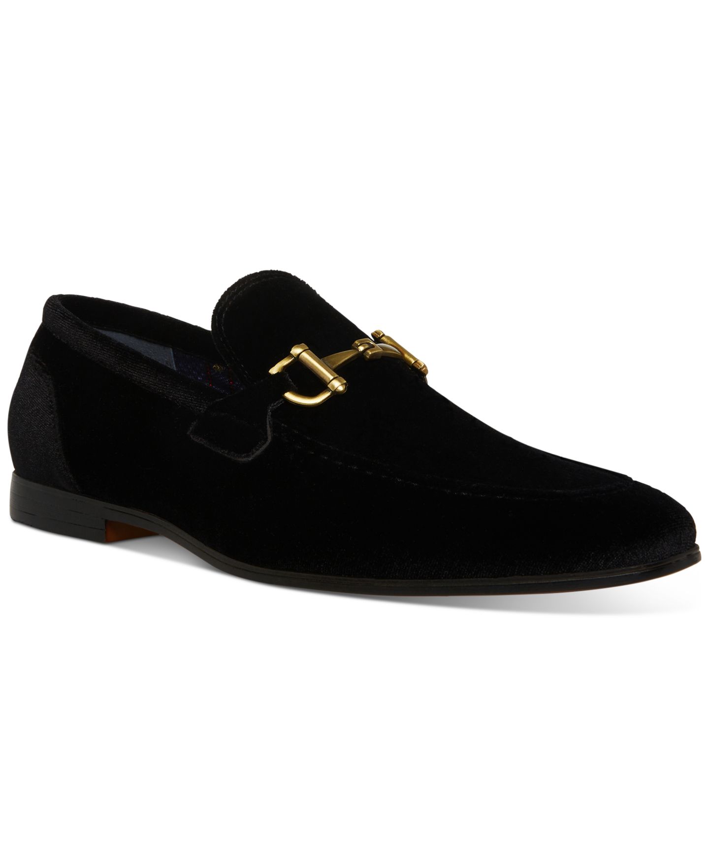 Мужские тапочки Steve Madden Morocco Velvet Smoking Slipper, цвет: Чёрный бархатный — фото 1