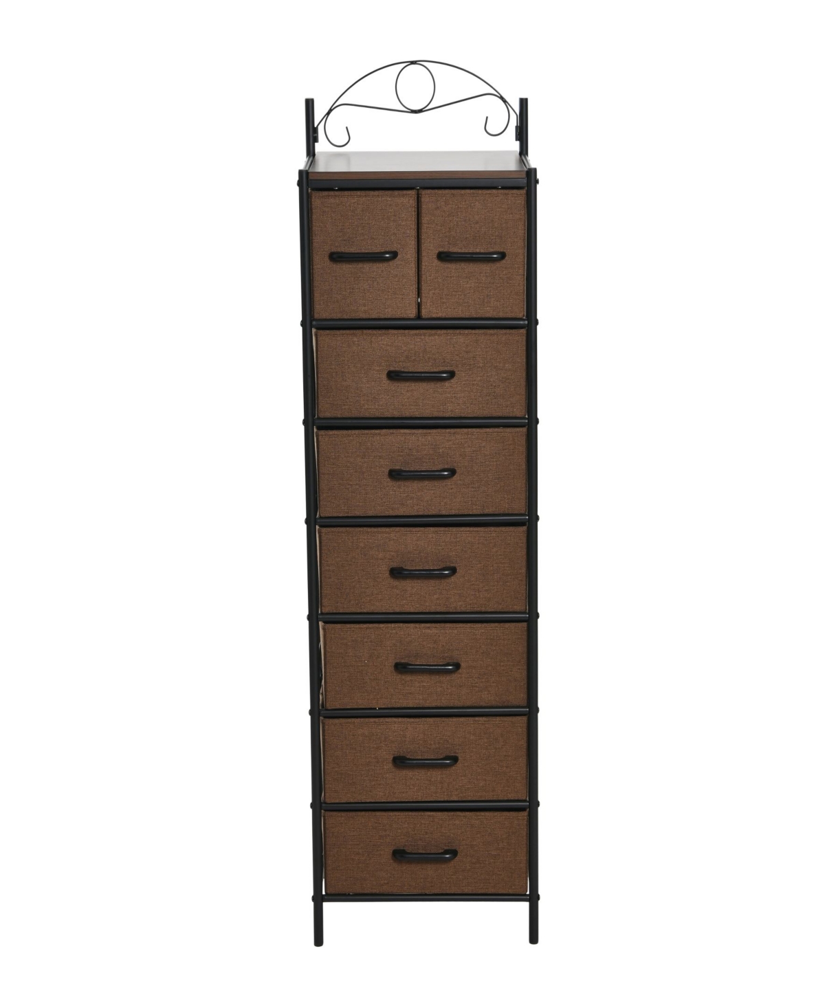 Shop Household Essentials Storage Tower, 8 Drawer In Brown