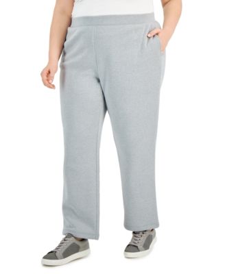 Karen Scott Plus Size Fleece Pants, Created for Macy's - Macy's