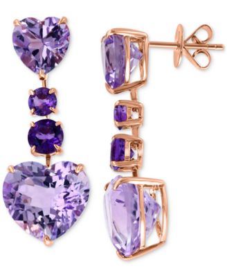 macys amethyst earrings