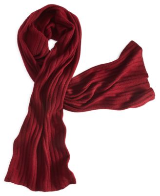 Charter Club Ribbed 100% Cashmere Scarf, Created for Macy's