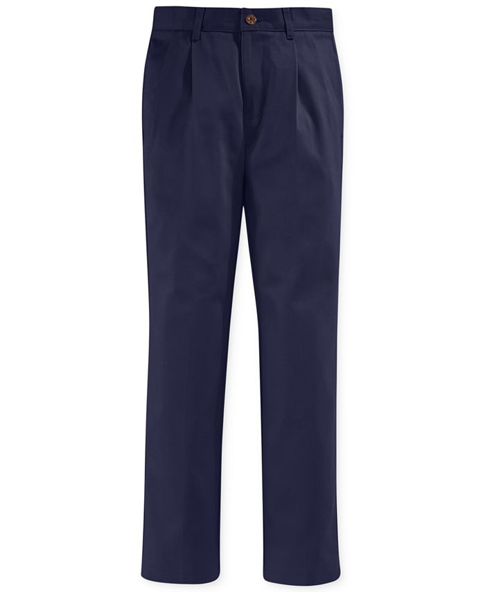 Nautica Boys' Slim Pleated Uniform Pants - Macy's