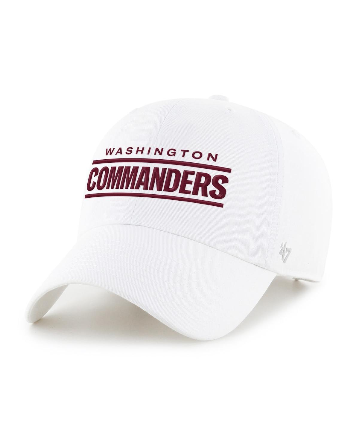 47 Brand Men's '47 White Washington Commanders Script Clean Up ...
