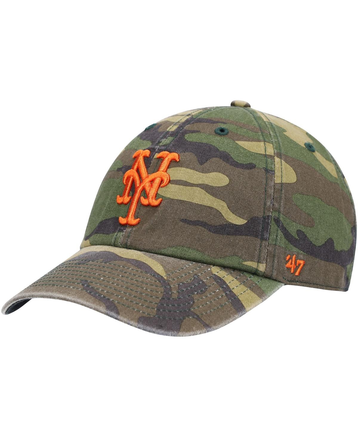 47 Brand Men's '47 Camo New York Mets Team Clean Up Adjustable Hat