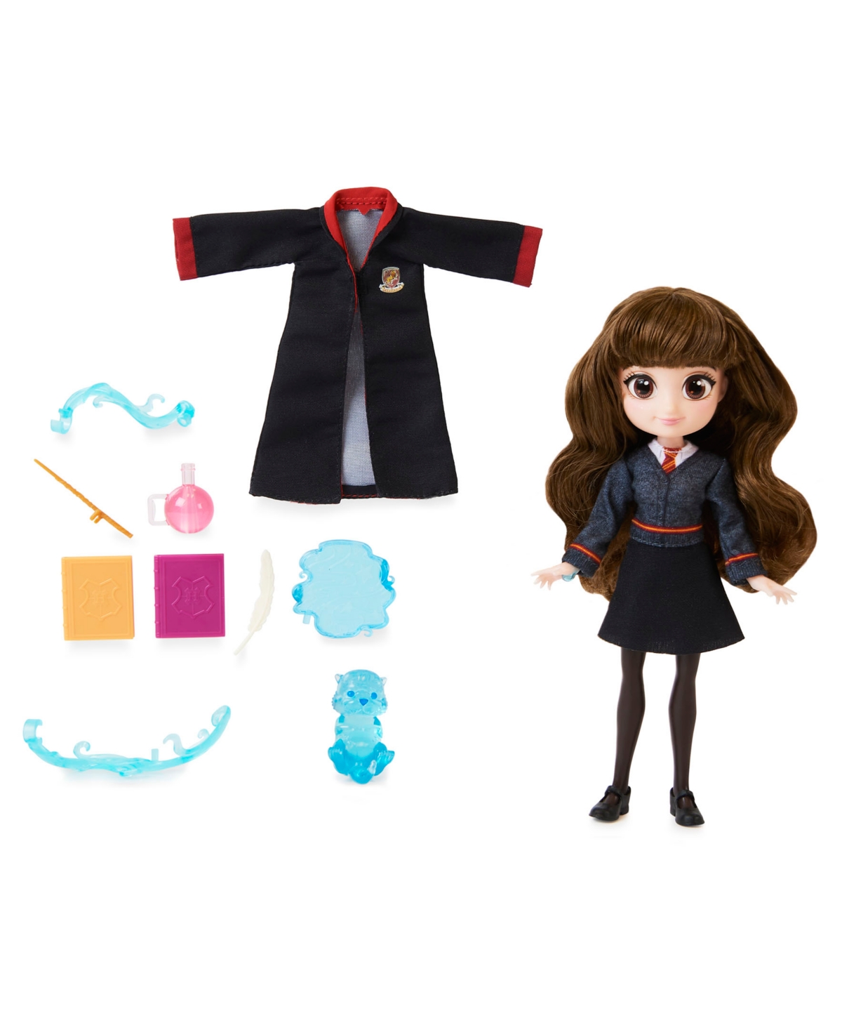 Wizarding World Harry Potter, 8-inch Hermione Granger Light-up Patronus Doll With 7 Doll Accessories And Hogwarts Ro In No Color