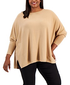 Plus Size Boat-Neck Sweater, Created for Macy's