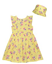 Blueberi Boulevard Girl Summer Pink Floral Dress w/ Shrug Size 2T 3T 4T Sundress 