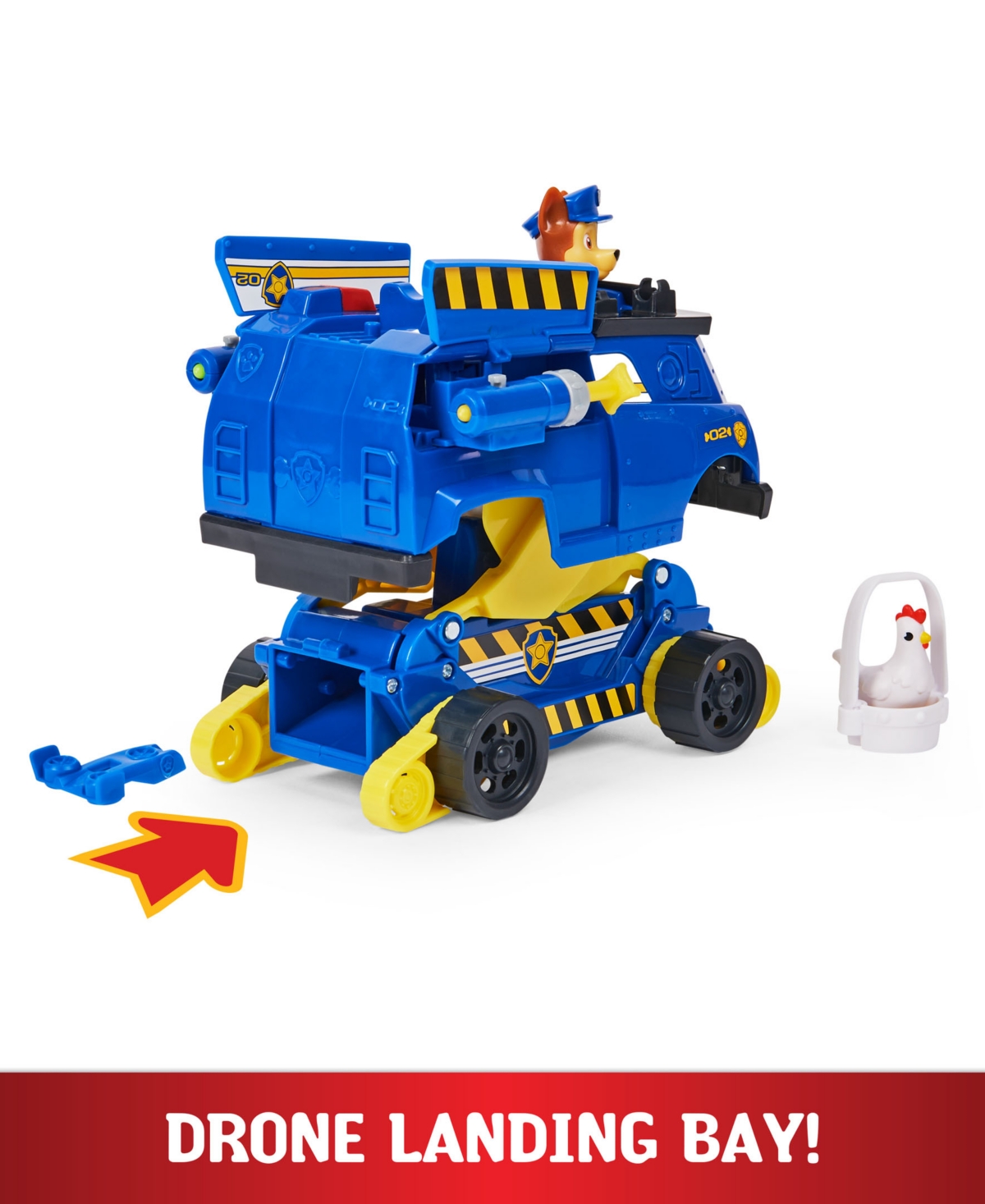 Shop Paw Patrol Chase Rise And Rescue Changing Toy Car With Action Figures And Accessories In Multi-color