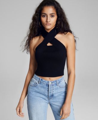 And Now This - Women's Ribbed Halter Top