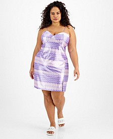 Trendy Plus Size Printed Slip Dress