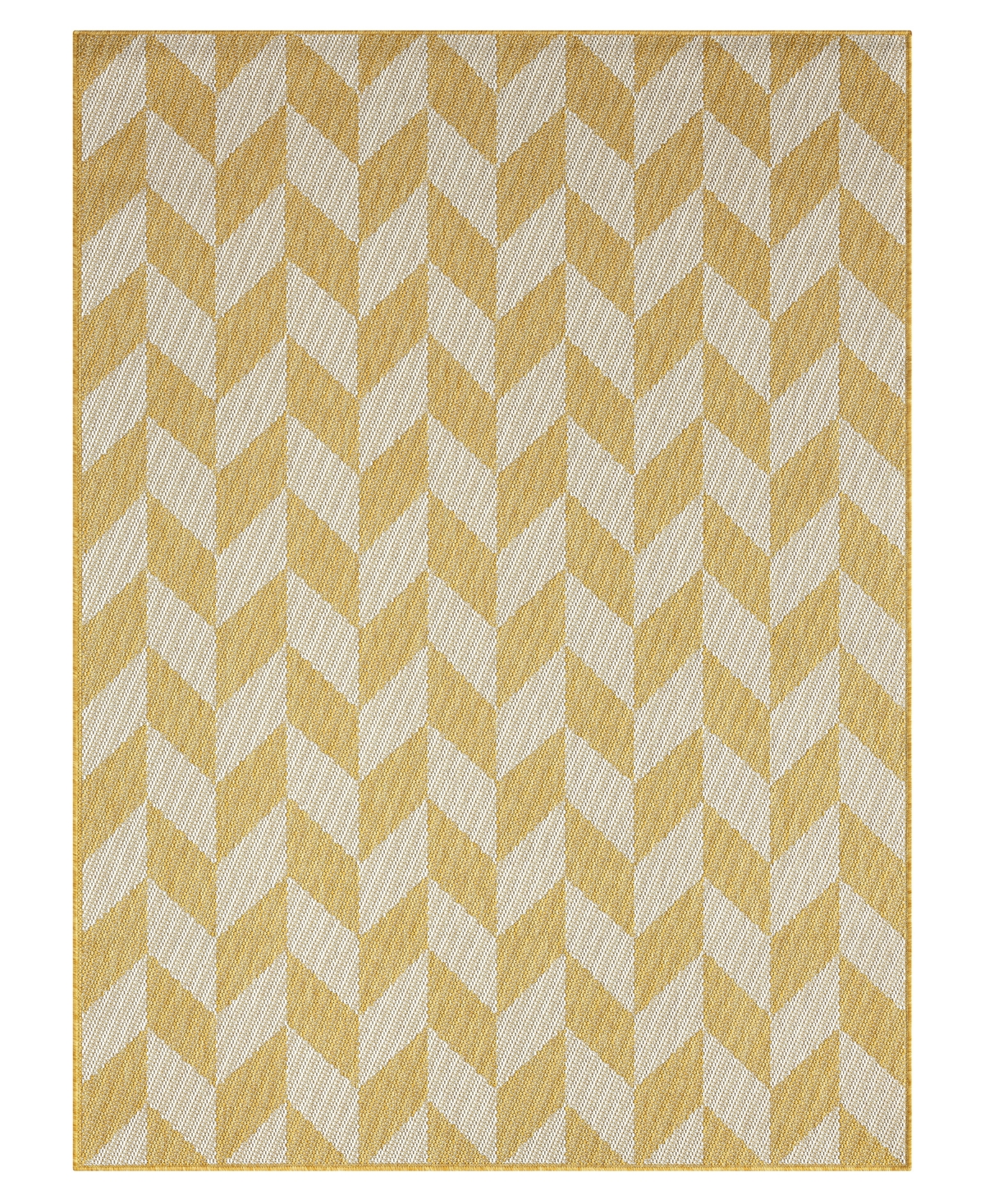 Nicole Miller Patio Country Calla 6'6" X 9'2" Area Rug In Yellow