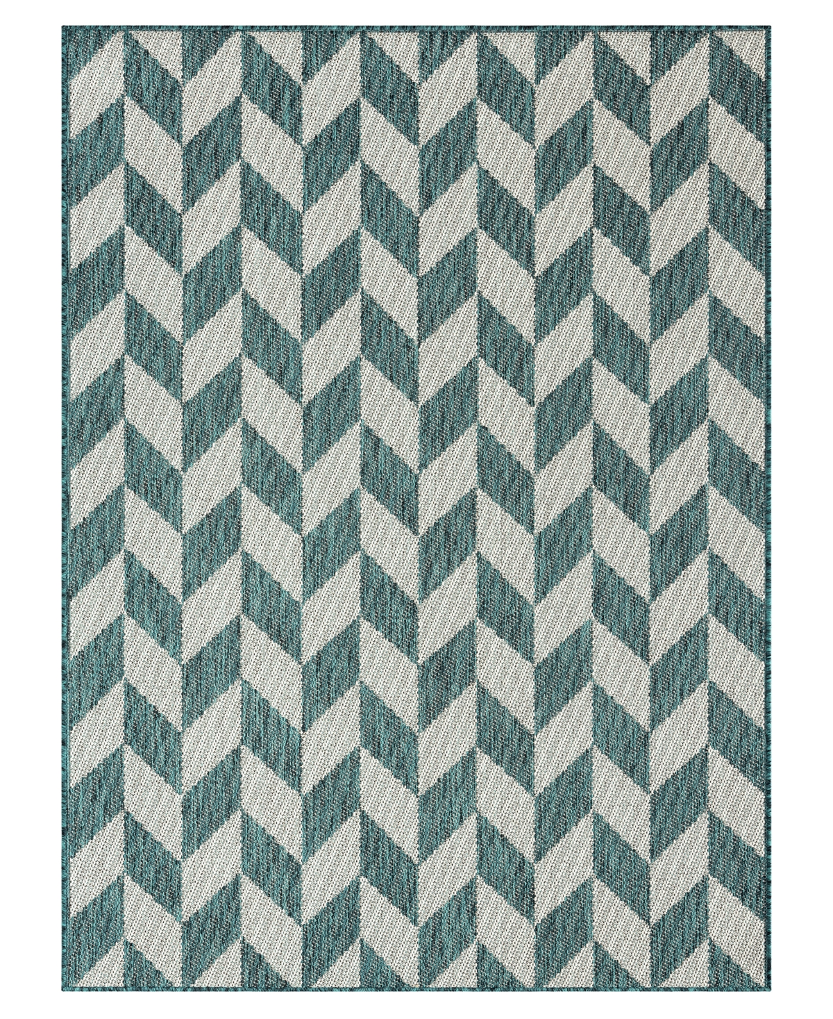 Nicole Miller Patio Country Calla 6'6" X 9'2" Area Rug In Teal