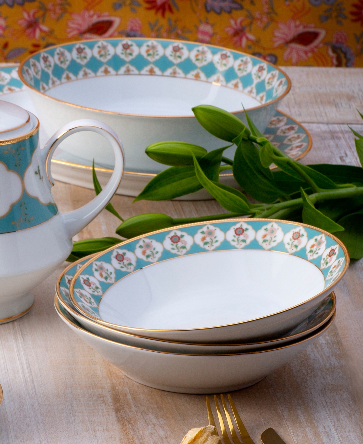 Noritake Lodi's Morning 40 oz Vegetable Bowl, 9"