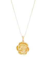 14k gold new arrivals rose necklace