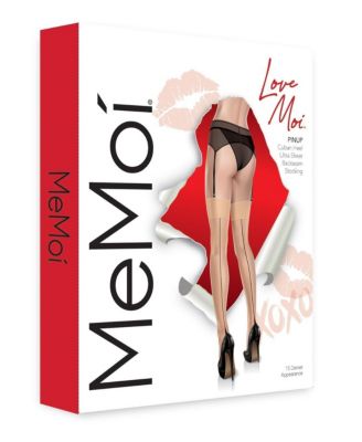 Women's Pinup Cuban Heel Backseam Stockings