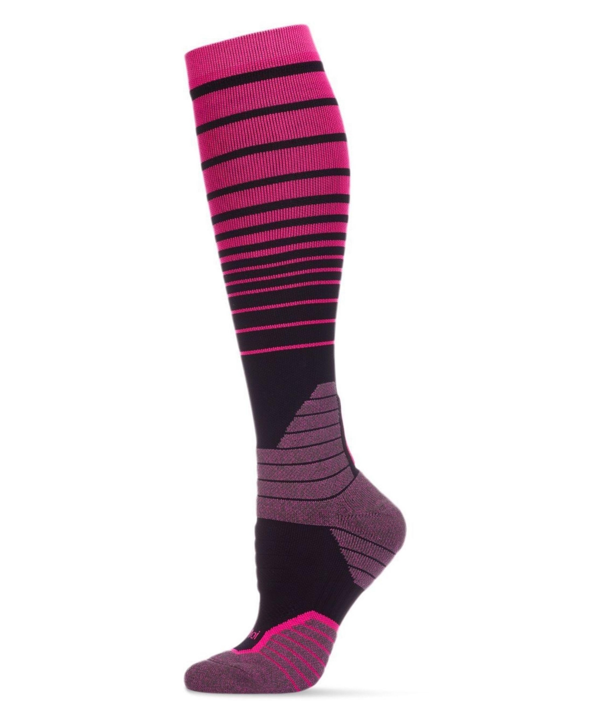 Women's Gradient Compression Socks - Electric Pink