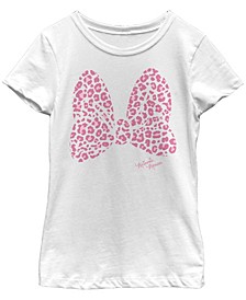 Big Girls Minnie Mouse Pink Leopard T-shirt