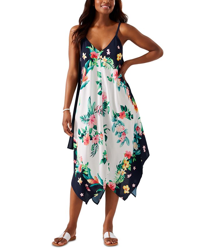 Roxy Womens Softly Love Print Cover Up Dress 