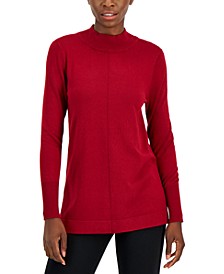 Women's Seam-Front Mock Neck Sweater, Created for Macy's