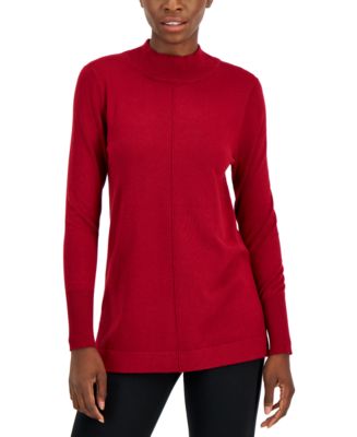 Alfani Women's Mock Neck Sweater Purple Size 0X