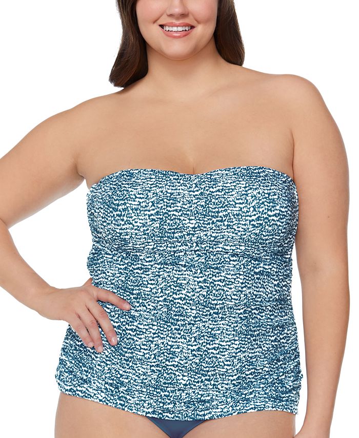 Raisins Curve Trendy Plus Size Protea Underwire Tankini Top Macy's