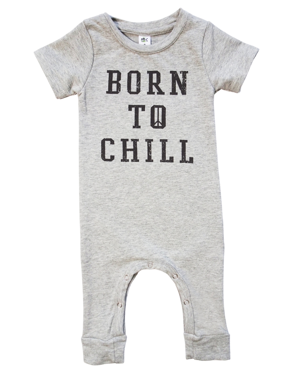 Earth Baby Outfitters Baby Boys Or Baby Girls Short Sleeve Romper In Gray,chill