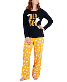 Matching Women's Halloween Hey Boo Mix It Family Pajama Set, Created for Macy's