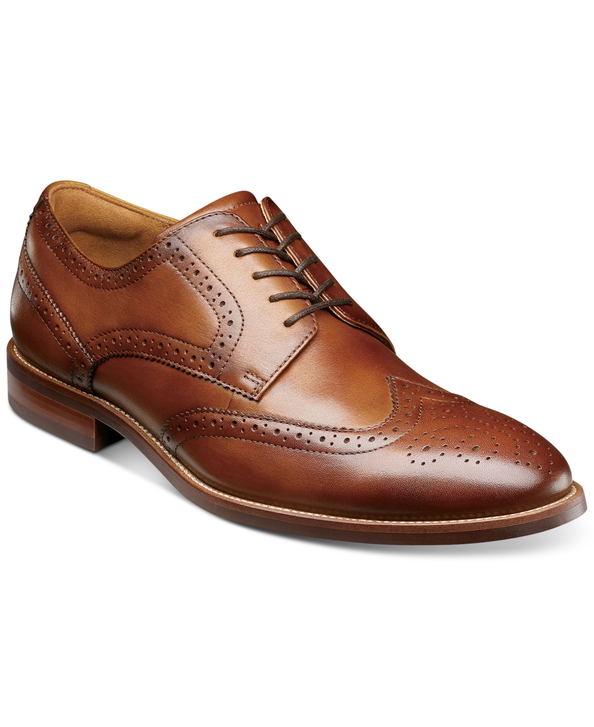 Men's Ruvo Wingtip Oxford Dress Shoes - Cognac