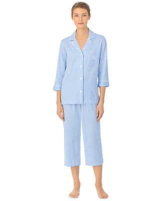 Red Cotton Womens Capri Pajama Set – cottonil