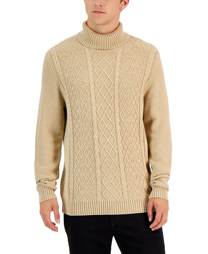 Club Room Men's Chunky Turtleneck Sweater, Created for Macy's - Macy's