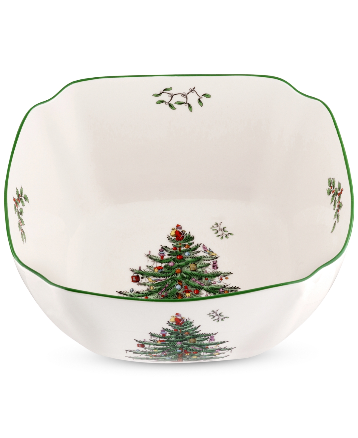 Spode Christmas Tree Large Square Bowl, in
