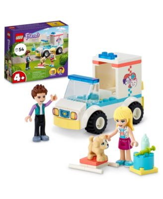 Lego Friends Pet Clinic Ambulance Building Kit, Dog Toy Comes with Stephanie and Ethan, 54 Pieces