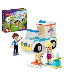Friends Pet Clinic Ambulance Building Kit, Dog Toy Comes with Stephanie and Ethan, 54 Pieces