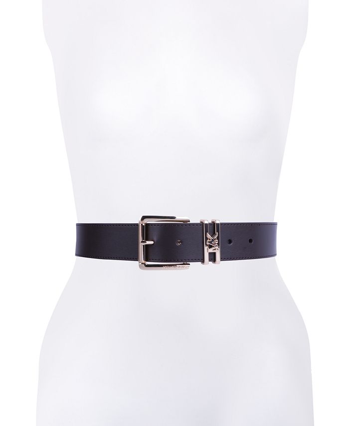 Michael Kors Women's Genuine Leather Logo Belt - Macy's